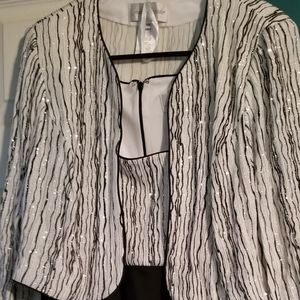 EUC, WORN ONCE, JEANNE ALEXANDER, 2 PIECE FORMAL DRESS.